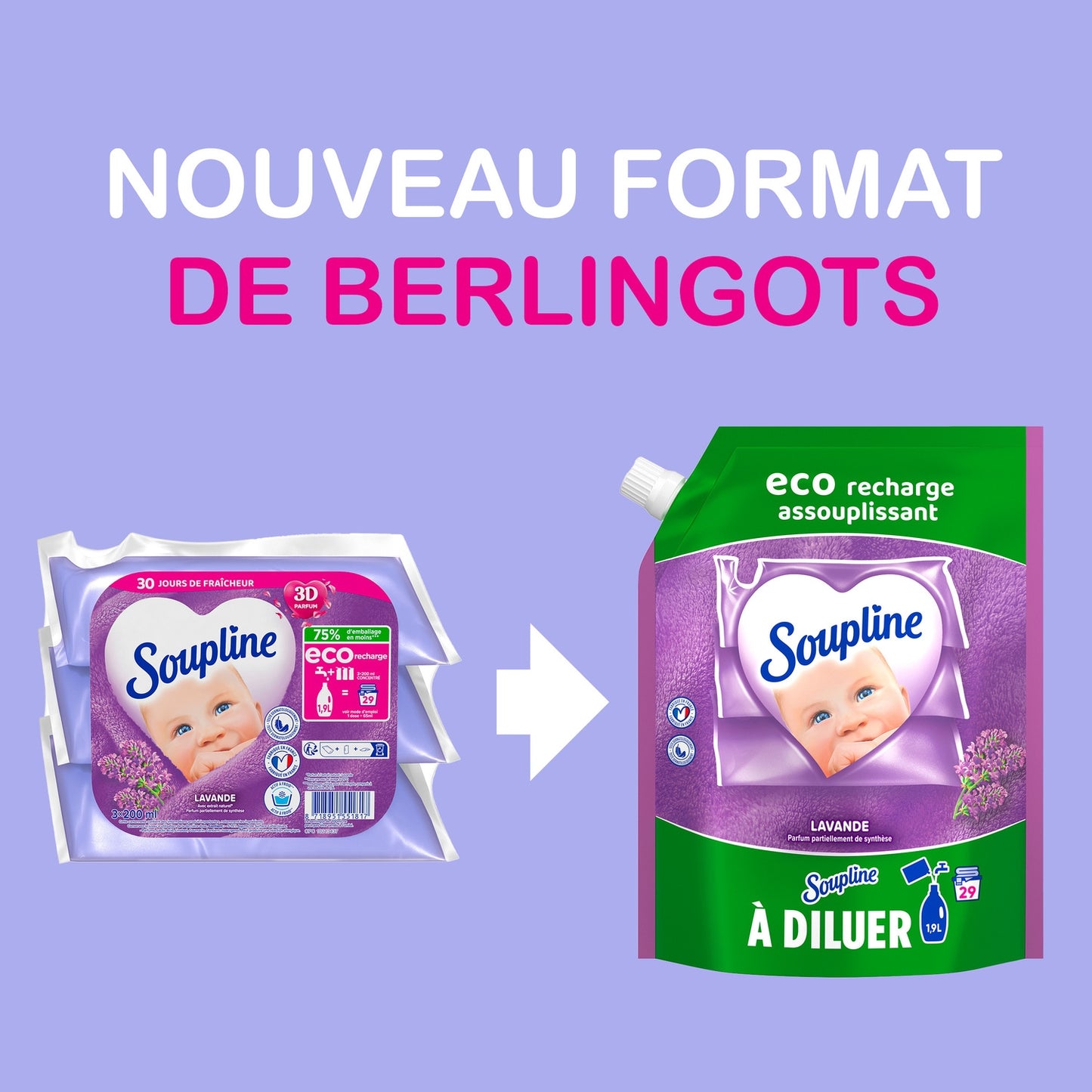 SOUPLINE Lavendel Weichspüler