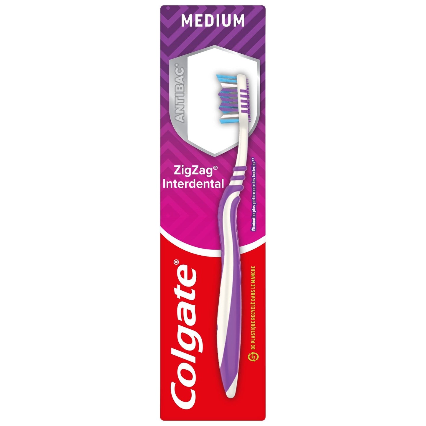 Brosse à Dents Médium Interdentaire Zig Zag COLGATE la brosse à dents