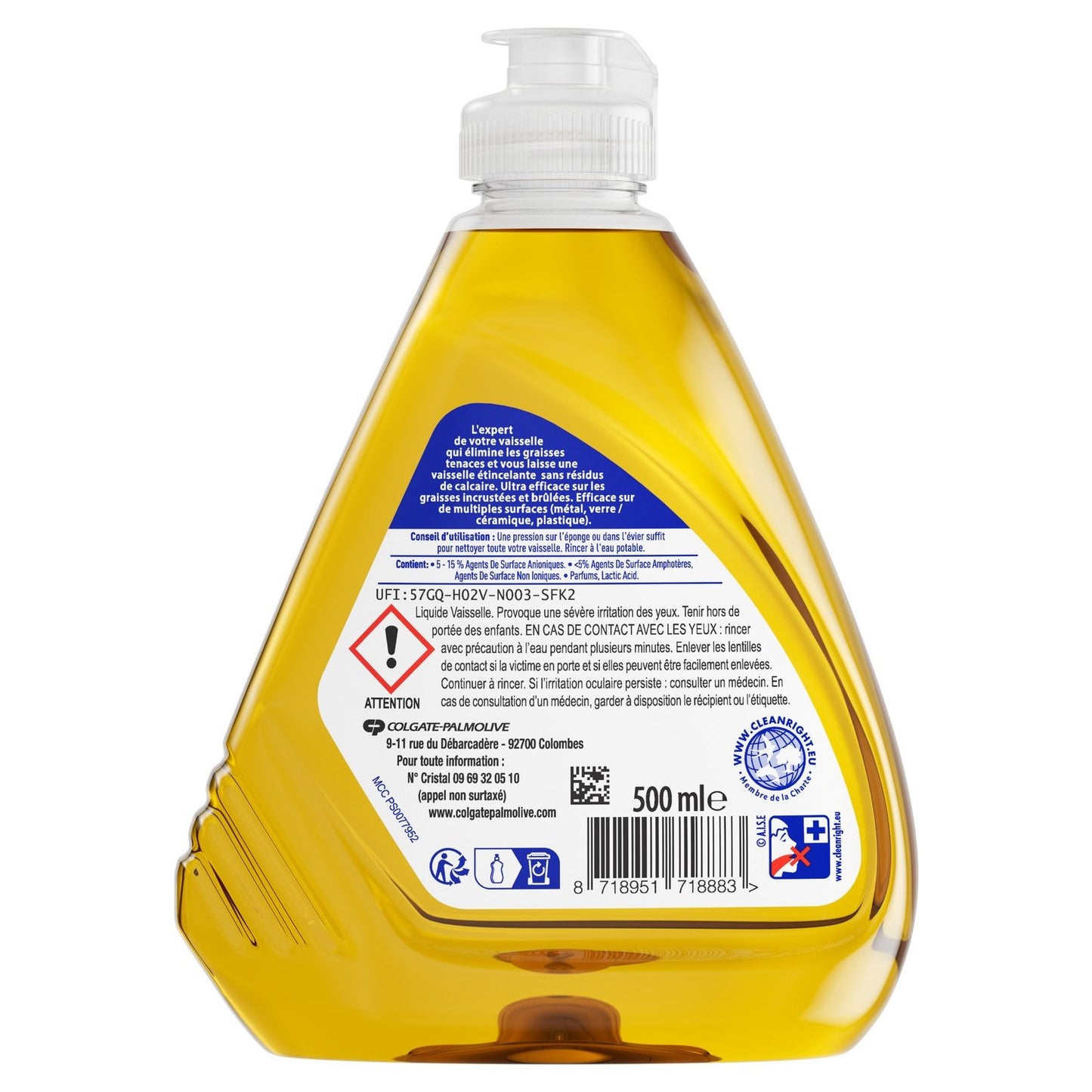 Liquide Vaisselle Anti-Calcaire Intense Pro PAIC