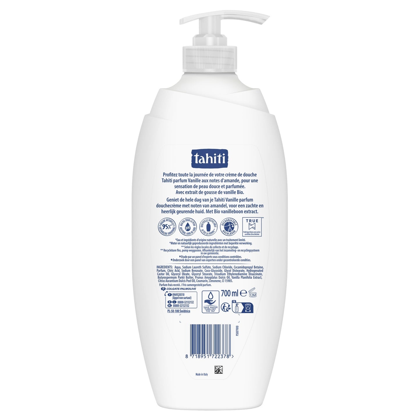 TAHITI Vanilla and Almond 8h Shower Gel