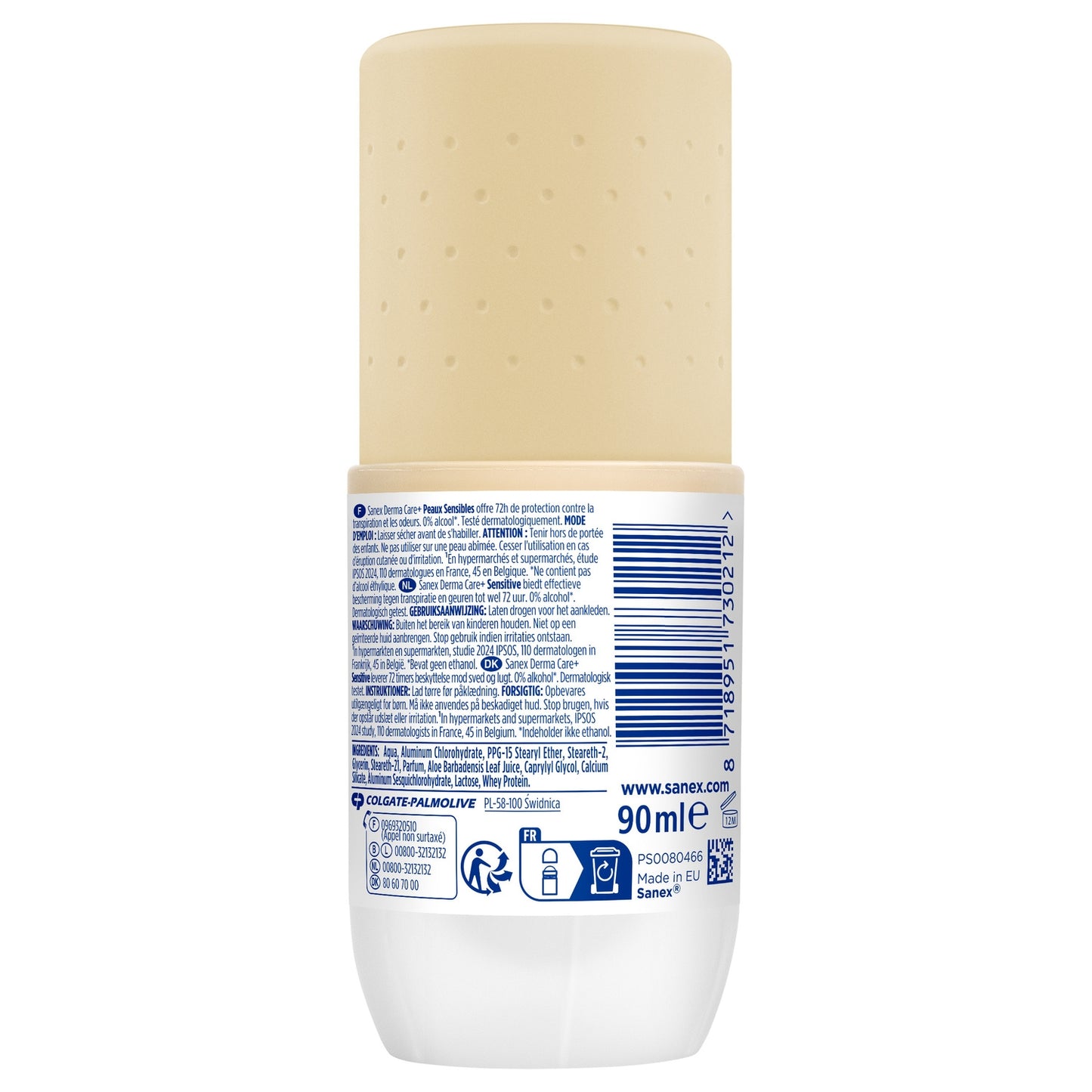 Déodorant Stick Derma Care Peaux Sensibles Anti-Transpirant 72 H SANEX