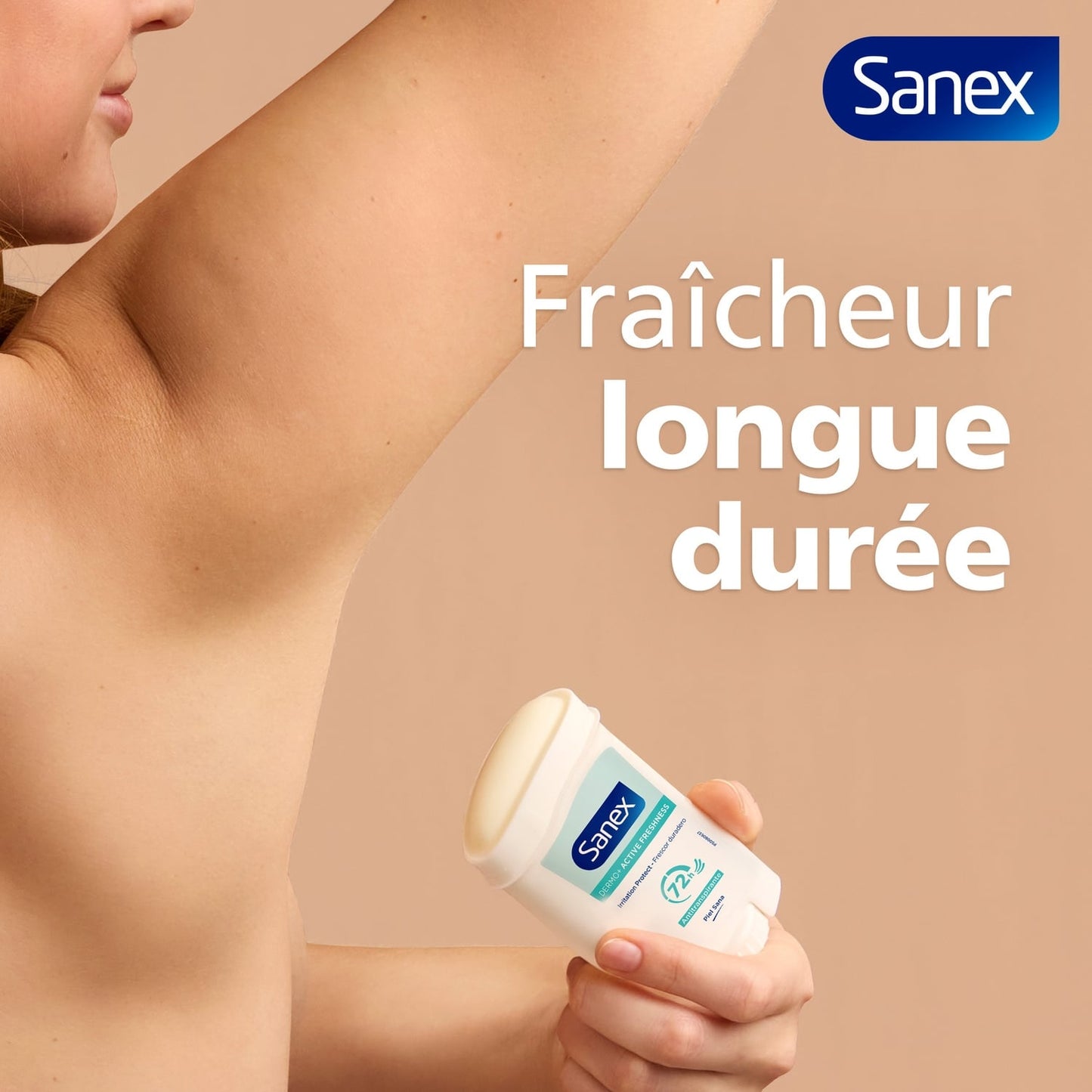 Déodorant Stick Anti-transpirant Derma Care+ Active Fresh Efficacité 72h SANEX