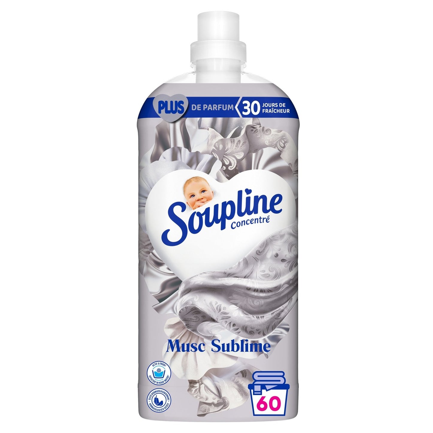 Adoucissant Concentré Sublime Musc SOUPLINE le flacon de 1260mL