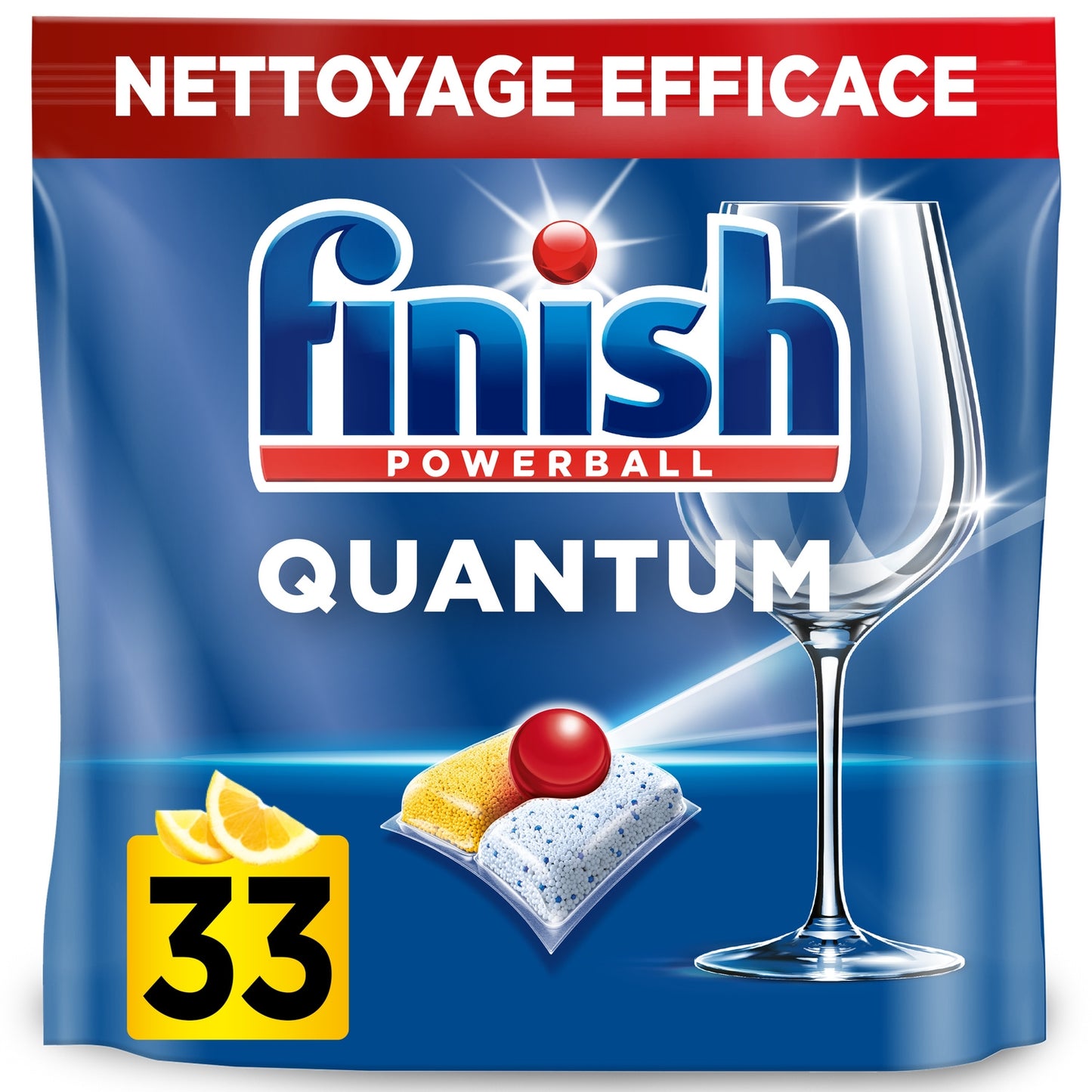 Quantum FINISH All In 1 Lemon Dishwasher Tablet