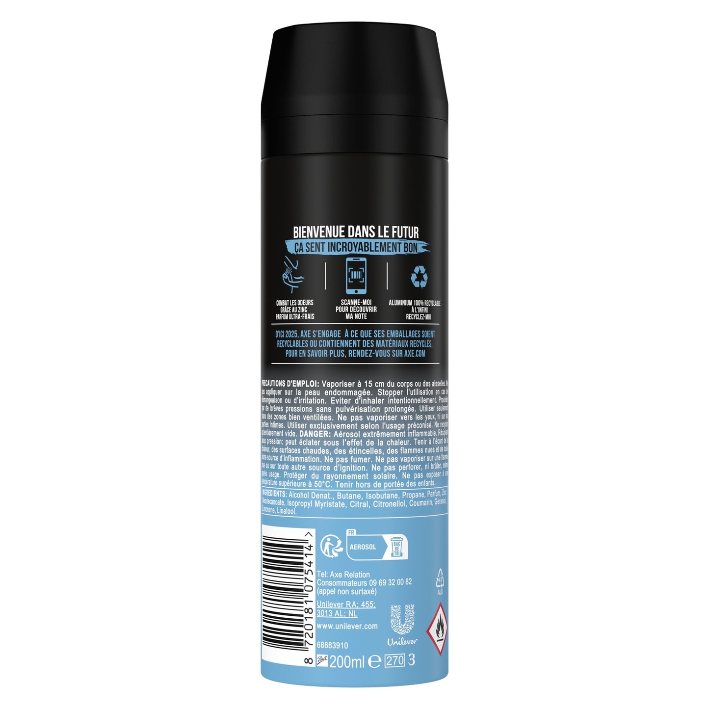 AXE Ice Cool Non-Stop Fresh Men's Deodorant