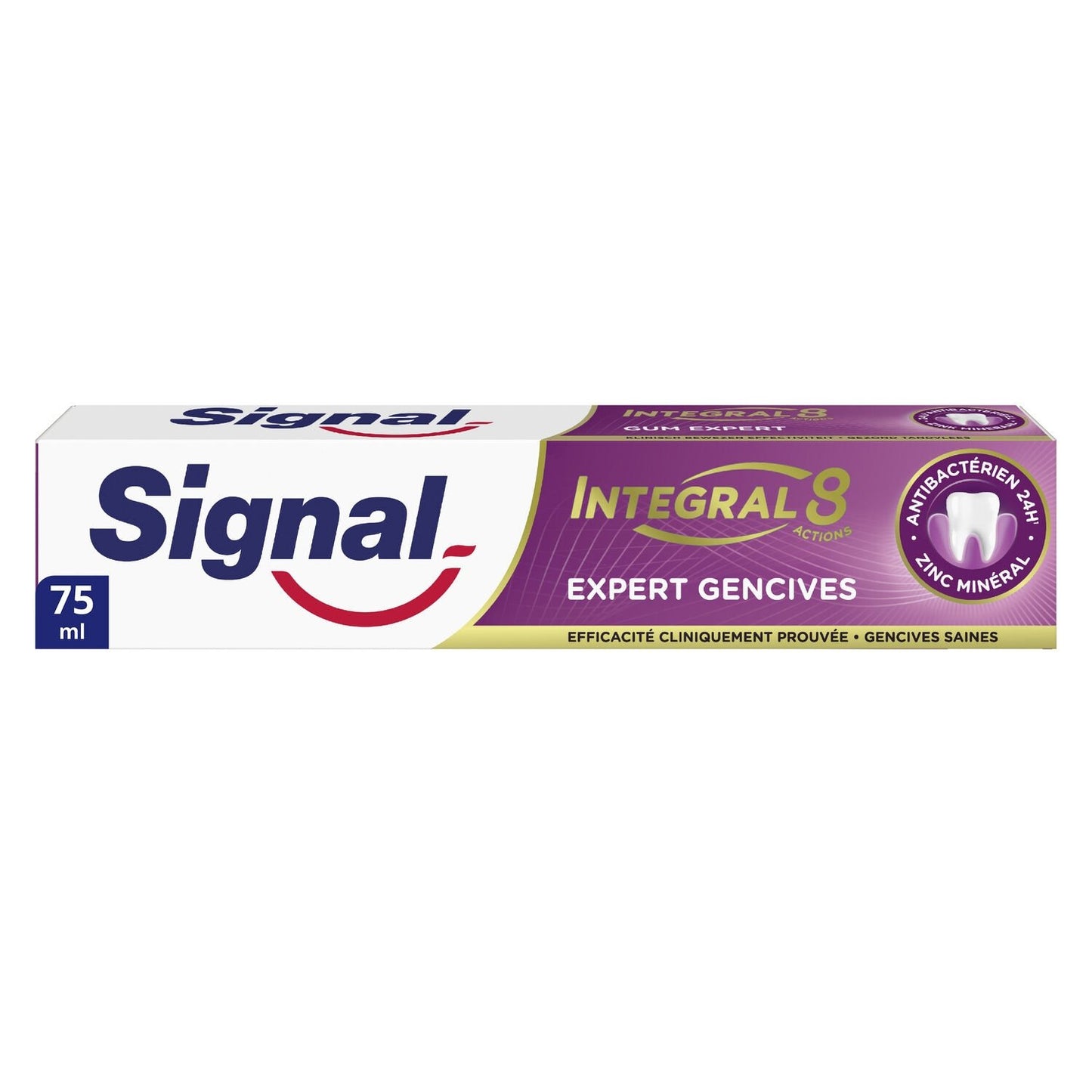 Dentifrice Integral 8 Resist+ Effet Prébiotique SIGNAL le tube de 75mL
