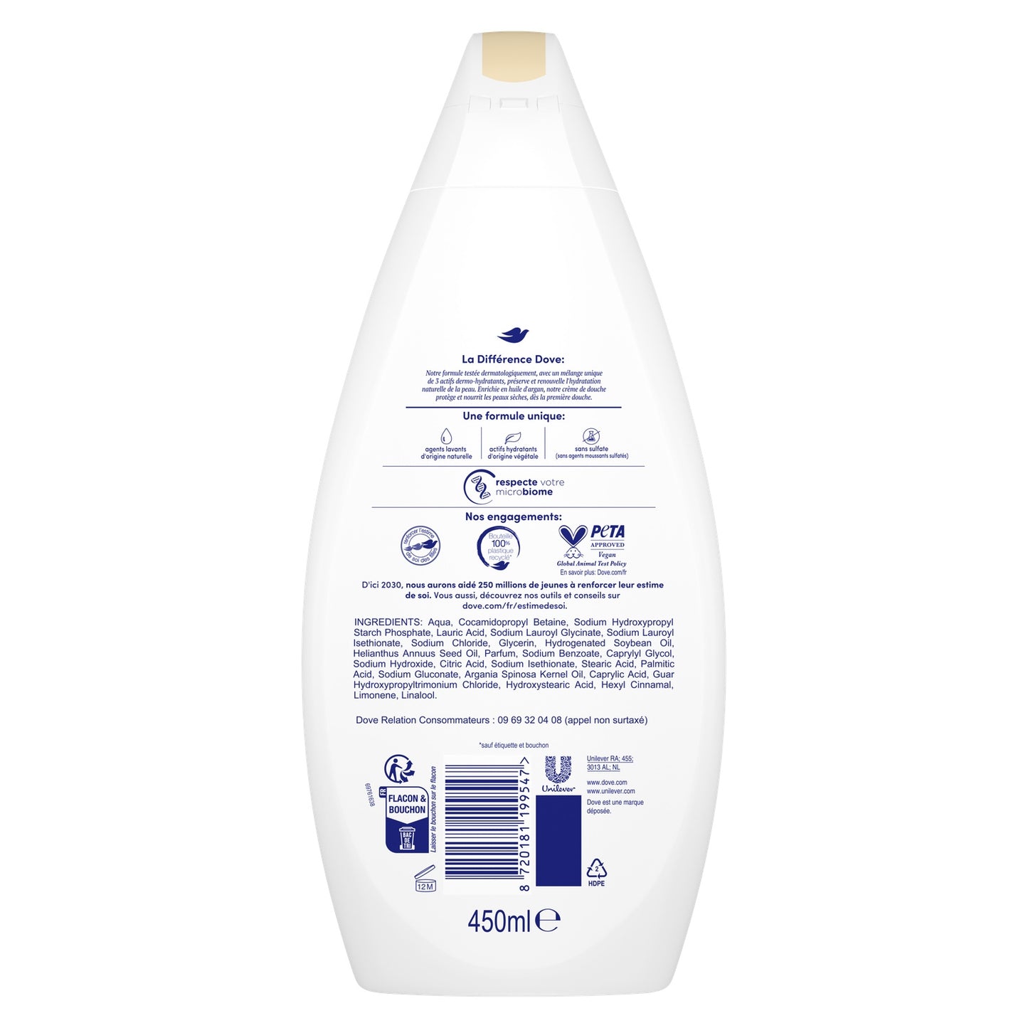 DOVE Argan Oil Surgras Shower Cream