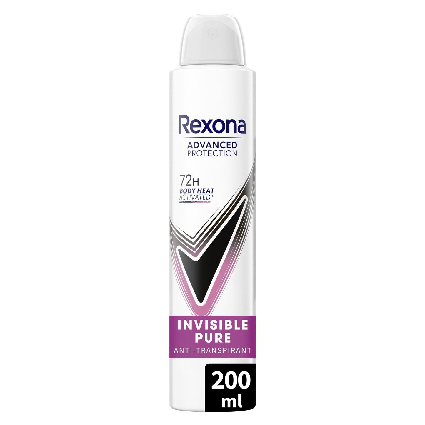 Déodorant Spray Anti-Transpirant Invisible Pure 72h REXONA le flacon de 200mL