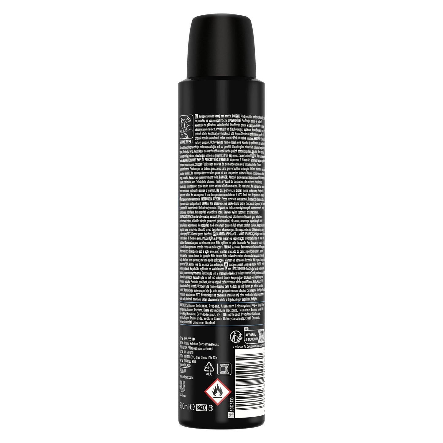 REXONA MEN Cobalt Dry Advanced Protection Men's Anti-Perspirant Deodorant Spray