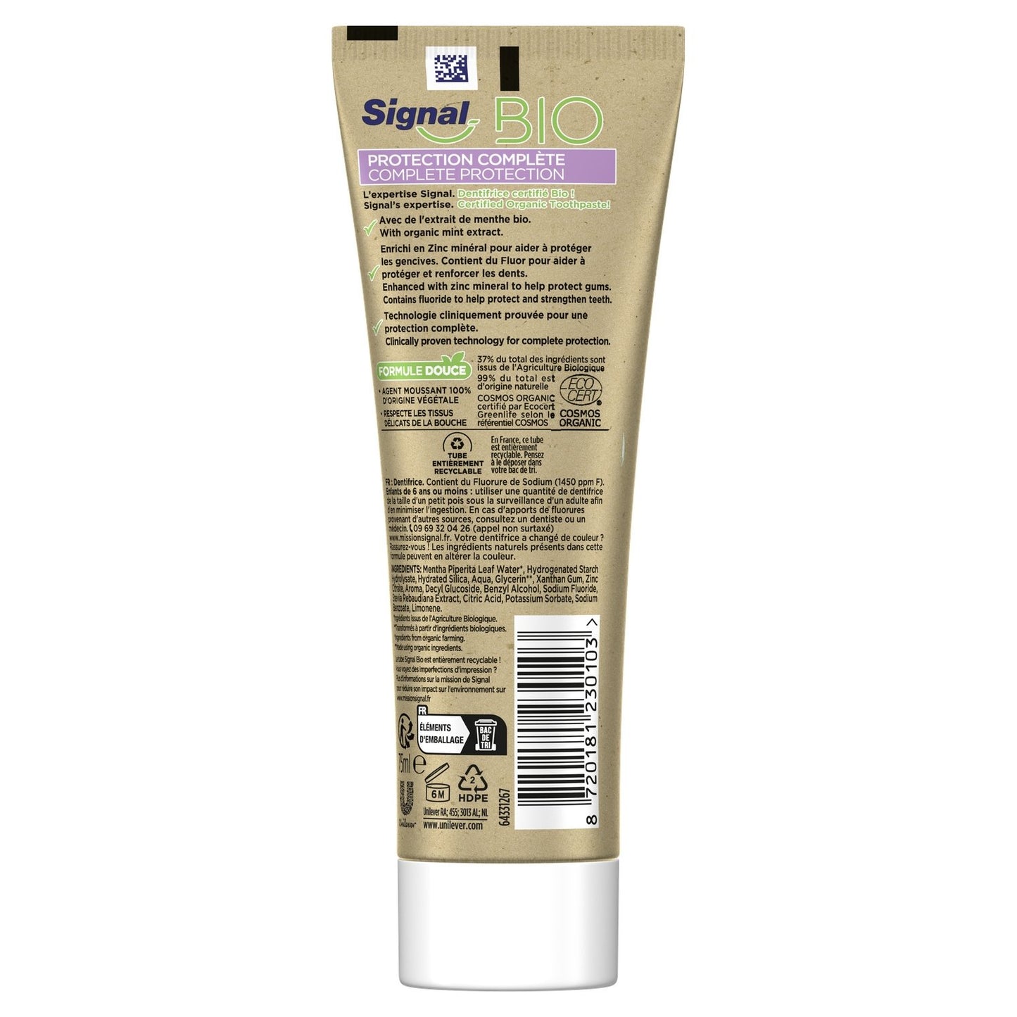 Dentifrice Protection Complète Bio SIGNAL