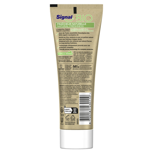 SIGNAL Organic Natural Freshness Toothpaste