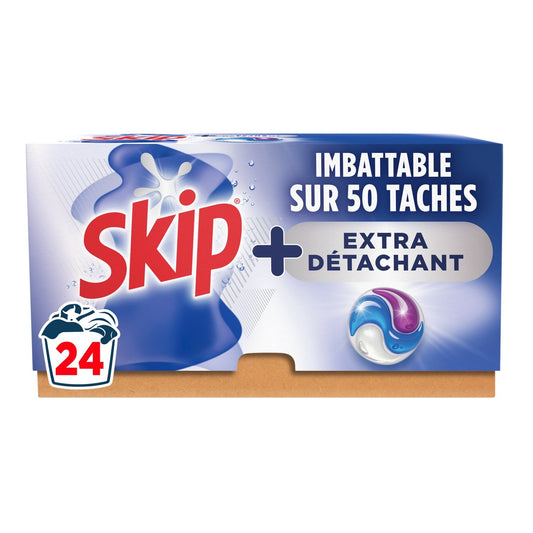 Lessive Capsules Extra Détachant SKIP