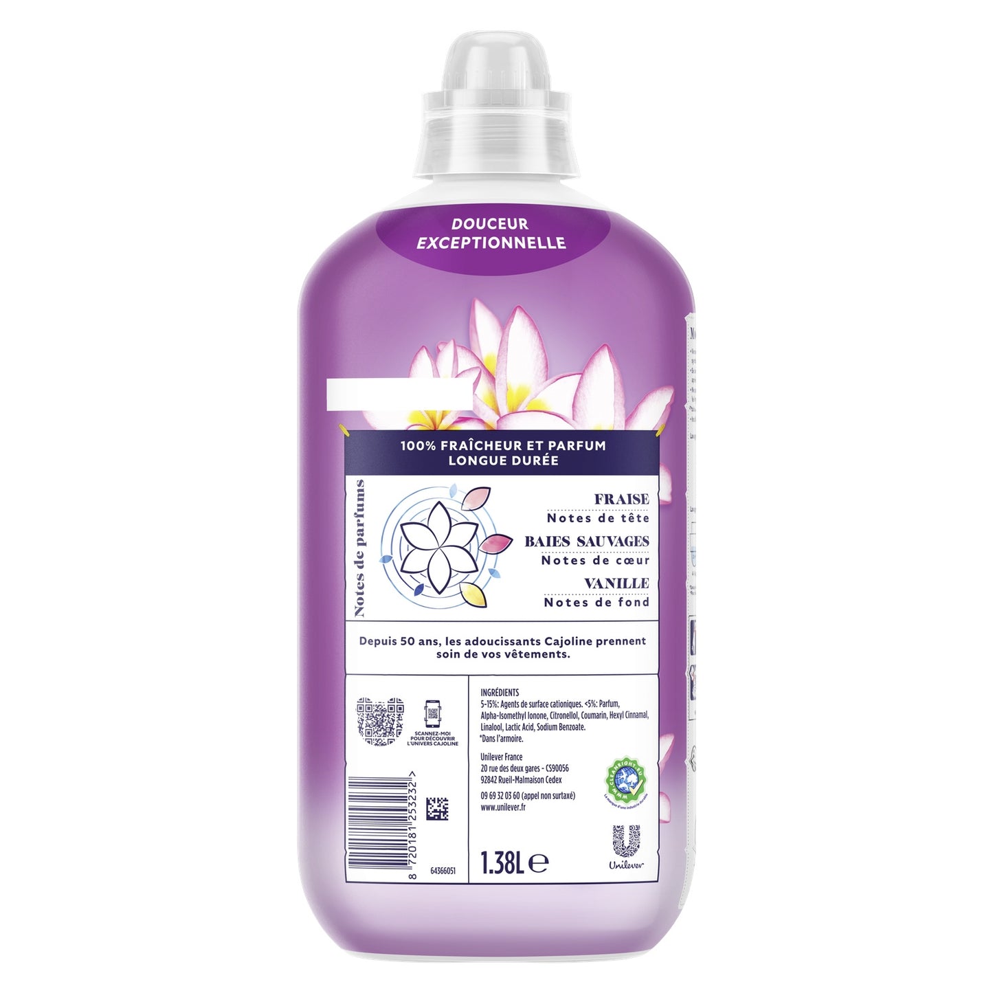 Adoucissant Fleur de Tiaré & Baies Sauvages Créations CAJOLINE