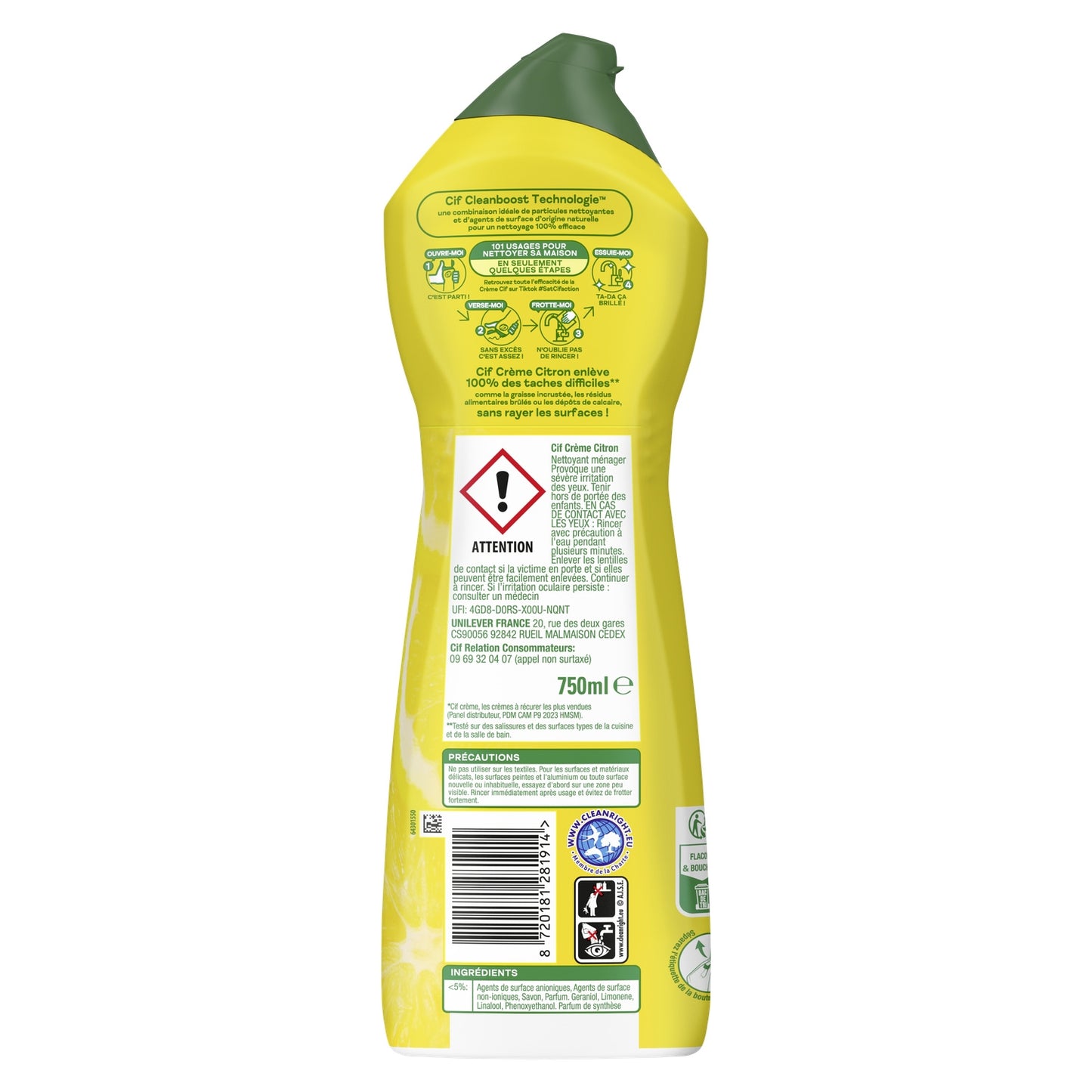 CIF Lemon Cream Household Cleaner