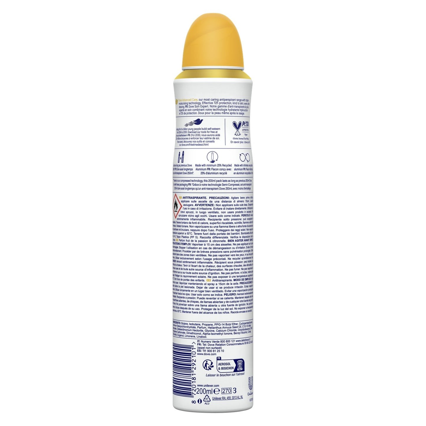 Déodorant Spray Anti-Transpirant Fruit de la Passion 72H DOVE