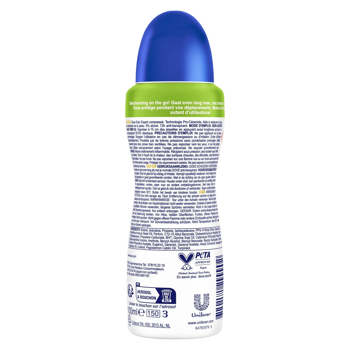 Déodorant spray compressé Anti-transpirant Original 48h DOVE