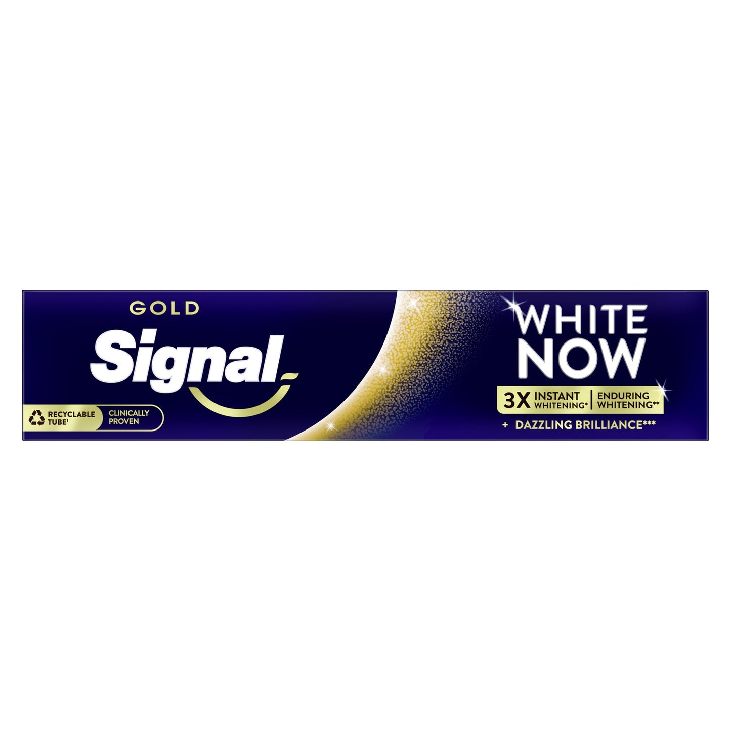 White Now Gold Extra Shine Zahnpasta SIGNAL