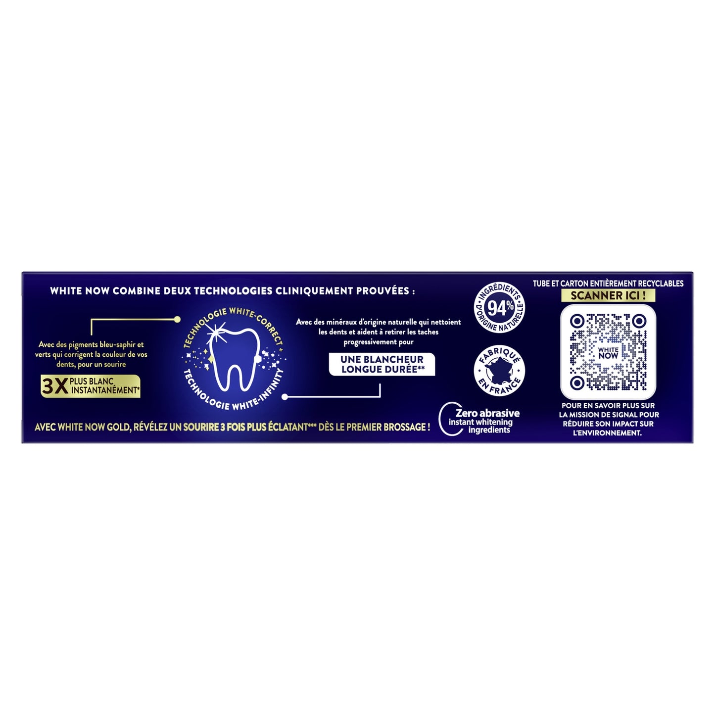 White Now Gold Extra Shine Zahnpasta SIGNAL