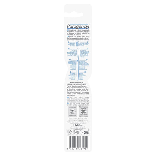 Brosse à dents Extra Souple Parodontie Dents Sensibles PAROGENCYL