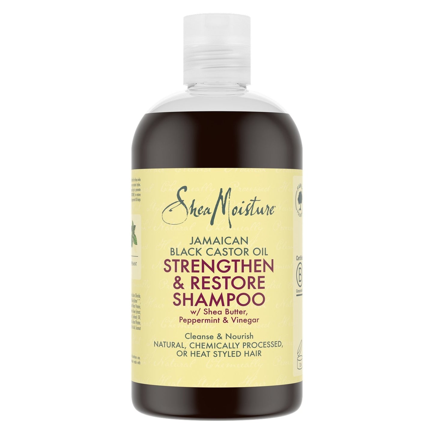 Shampoing Fortifiant et Revitalisant à l'Huile de Ricin de Jamaïque SHEA MOISTURE le flacon de 384mL