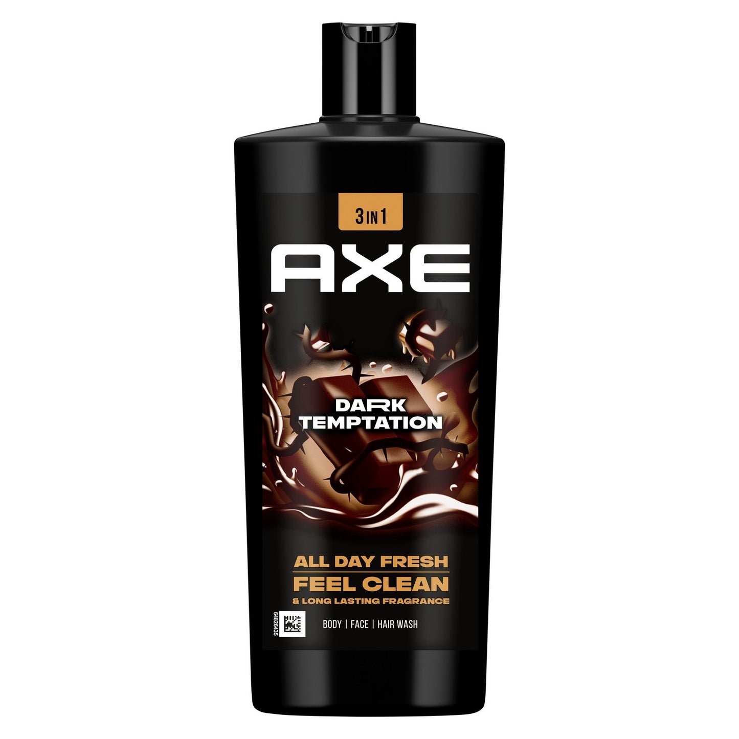 Gel Douche Homme 3-En-1 Dark Temptation AXE le flacon de 700mL