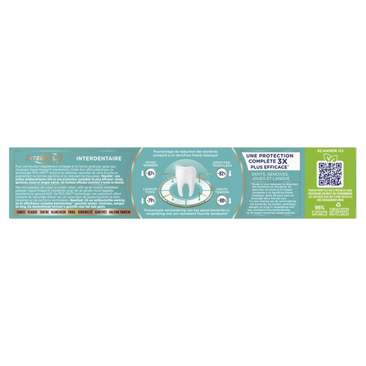 Dentifrice Integral 8 Interdentaire Effet Prébiotique SIGNAL