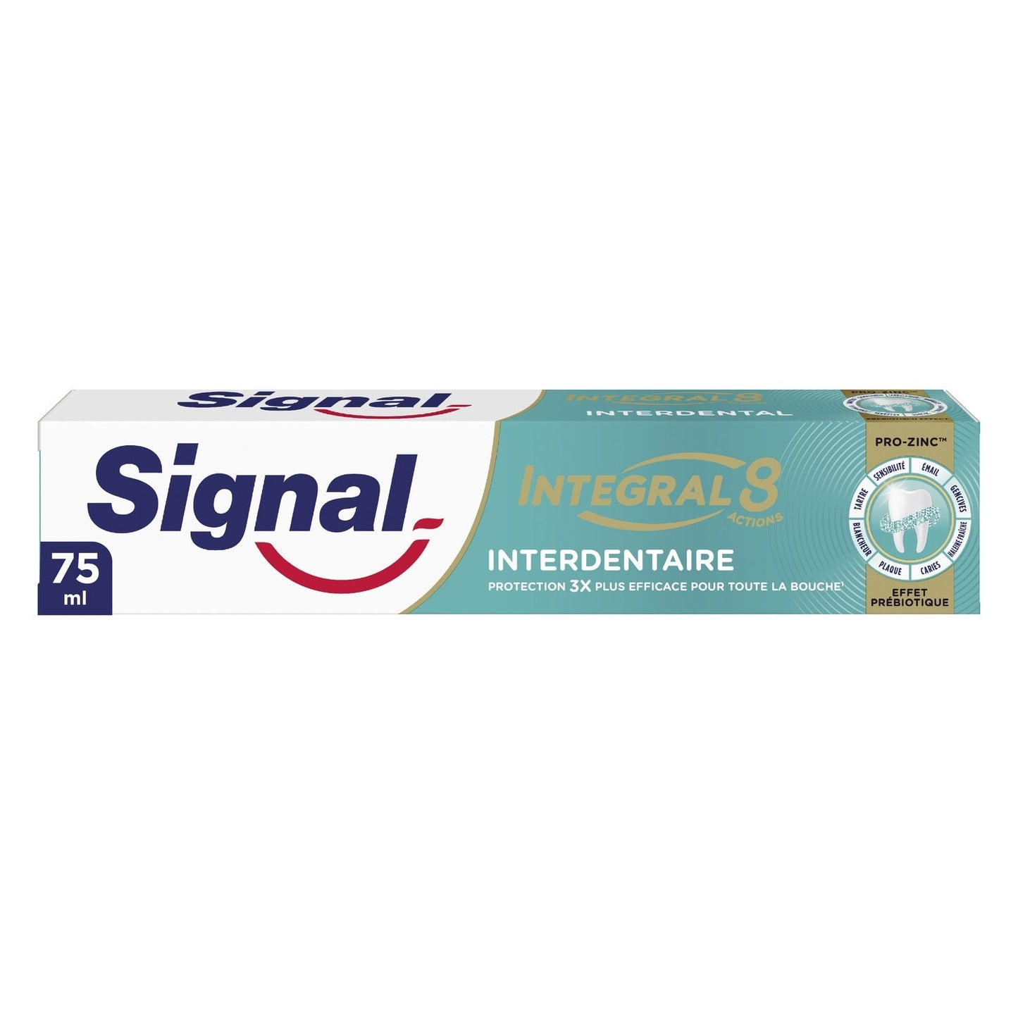 Dentifrice Integral 8 Interdentaire Effet Prébiotique SIGNAL le tube de 75mL