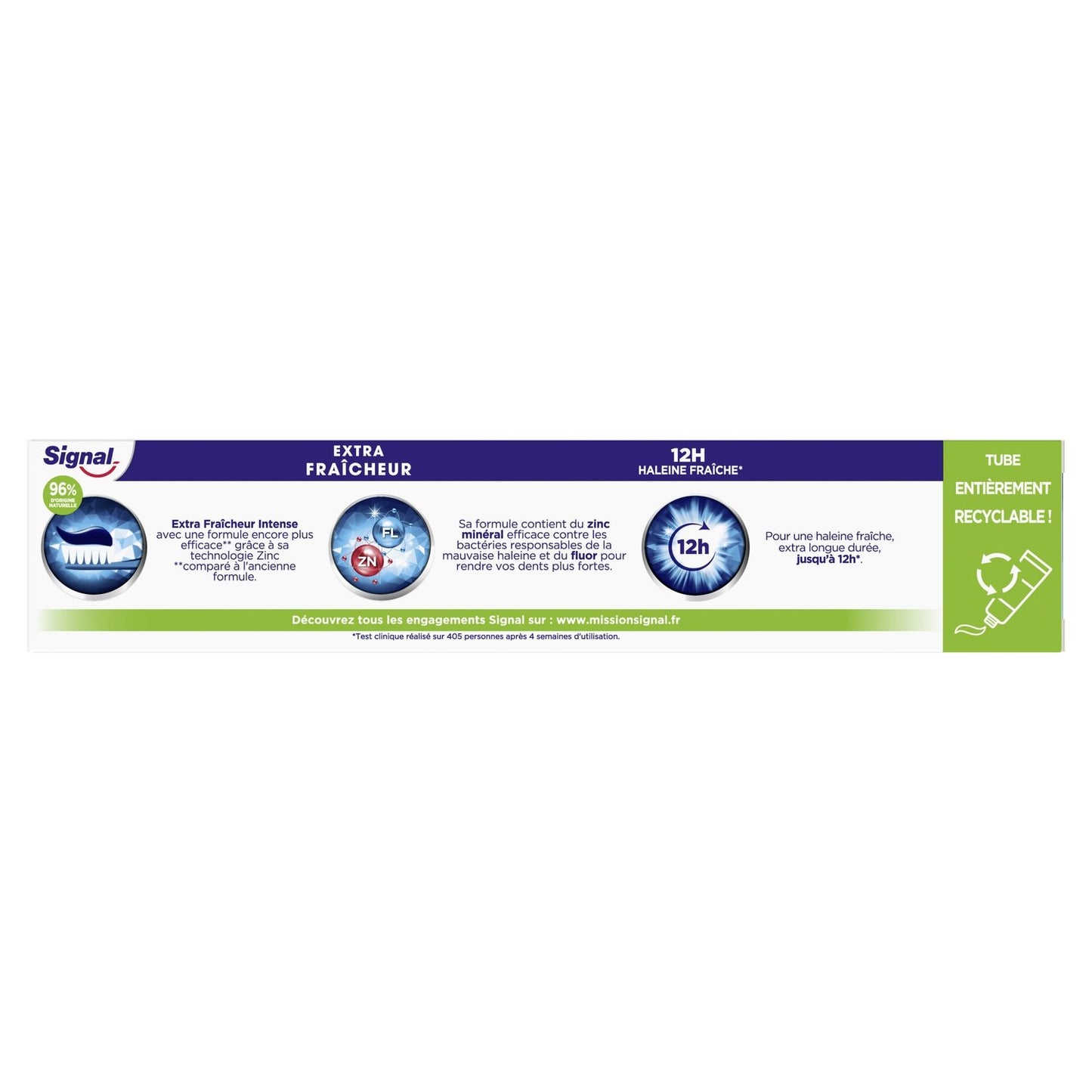 Dentifrice Extra Fraîcheur Intense SIGNAL