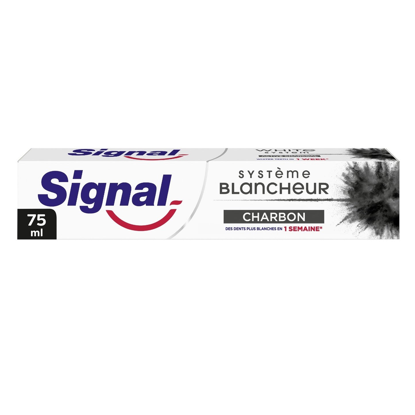 Dentifrice Blancheur Charbon SIGNAL le tube de 75mL