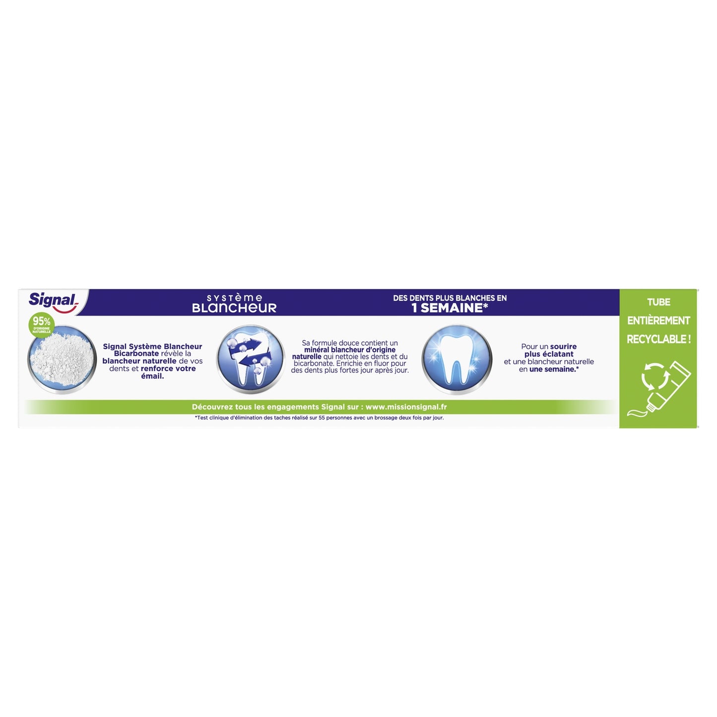 Dentifrice Système Blancheur Bicarbonate SIGNAL