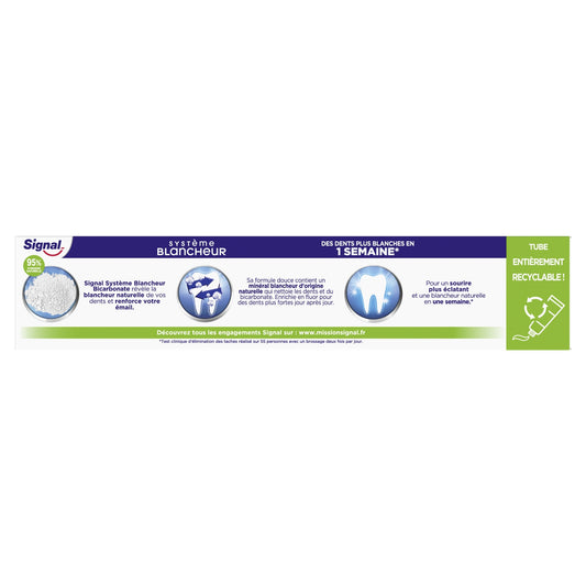 Dentifrice Système Blancheur Bicarbonate SIGNAL