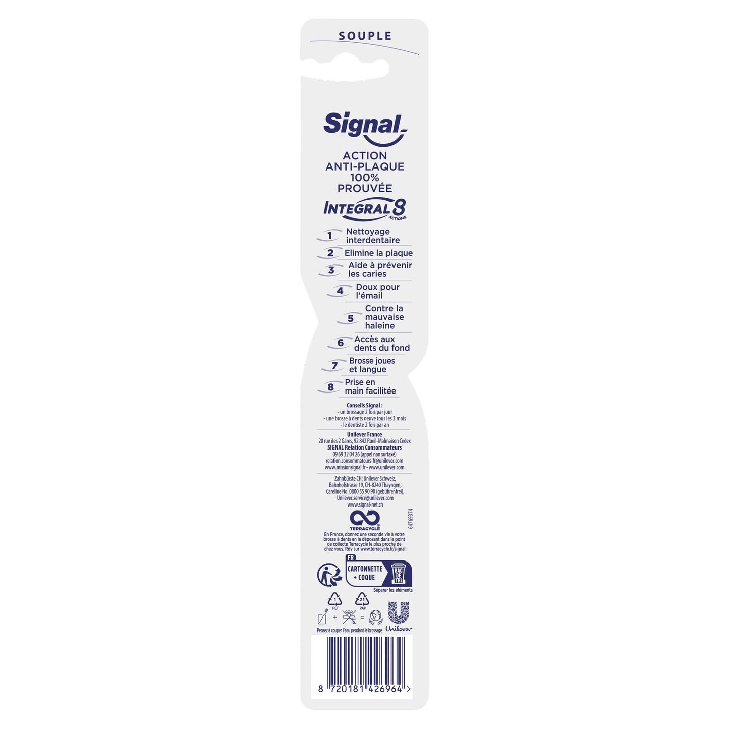 Brosse à Dents Souple Soin Complet Intégral 8 SIGNAL