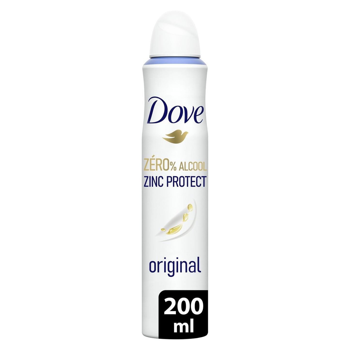 Déodorant Spray 0% Alcool Zinc Protect Original DOVE le flacon de 200mL