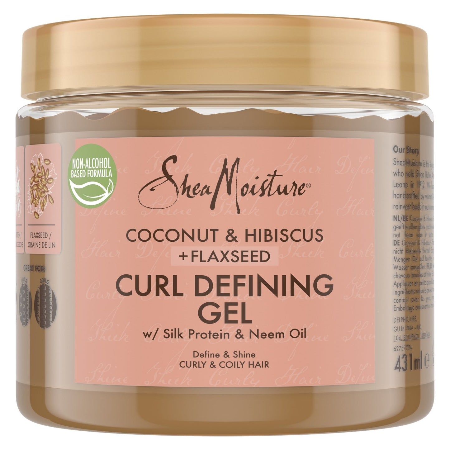Gel Coiffant Definition de Boucles SHEA MOISTURE le flacon de 431mL