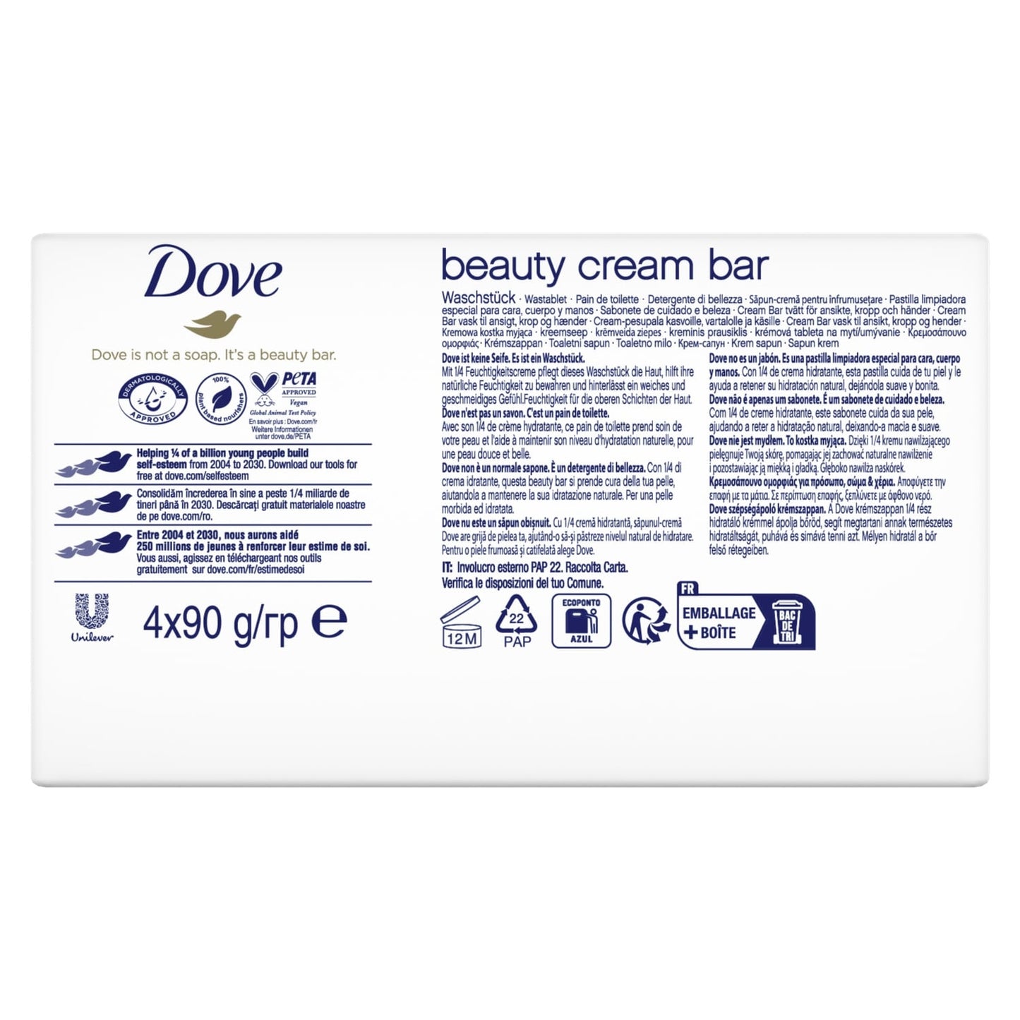 Savon Solide Crème Hydratante DOVE