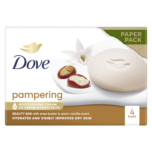 Savon Solide Pampering au Beurre de Karité et à la Vanille DOVE
