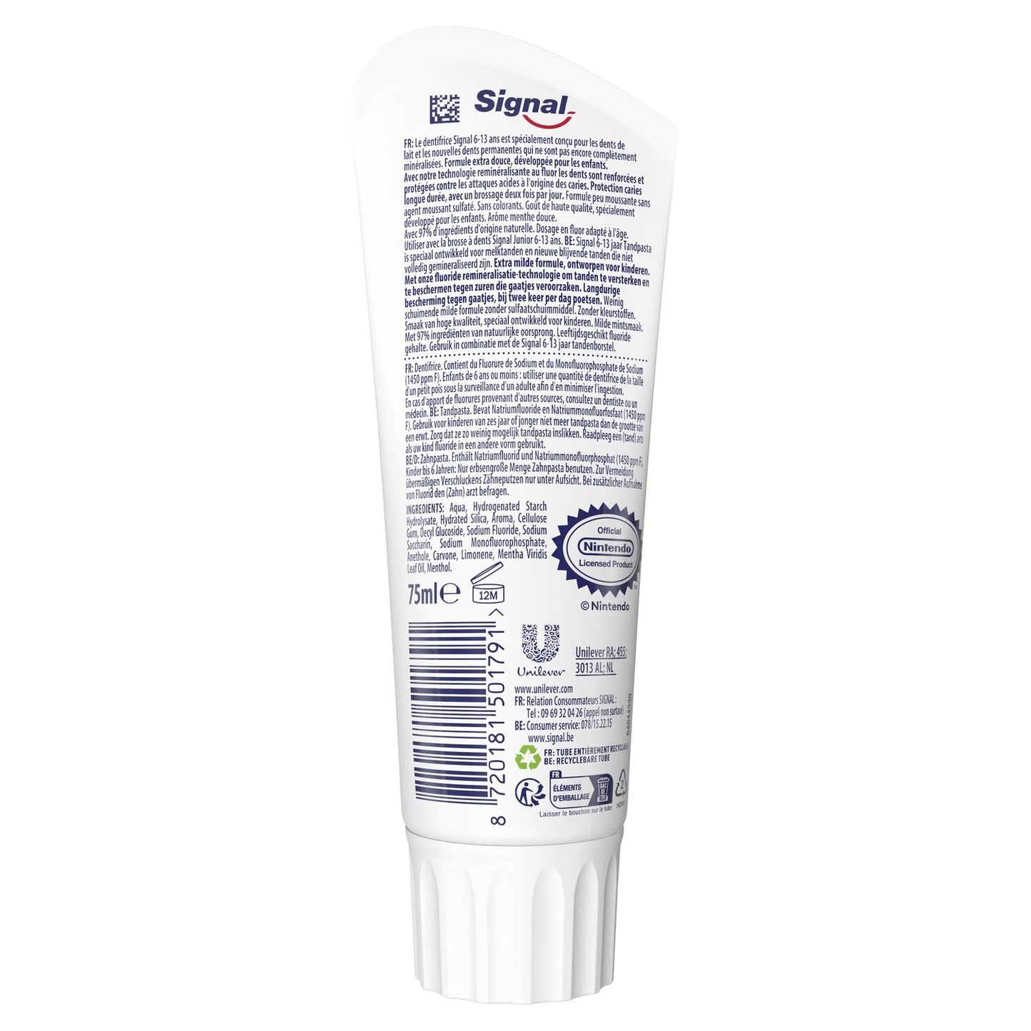 Dentifrice Enfant 6-13 Ans Menthe Licence Super Mario SIGNAL