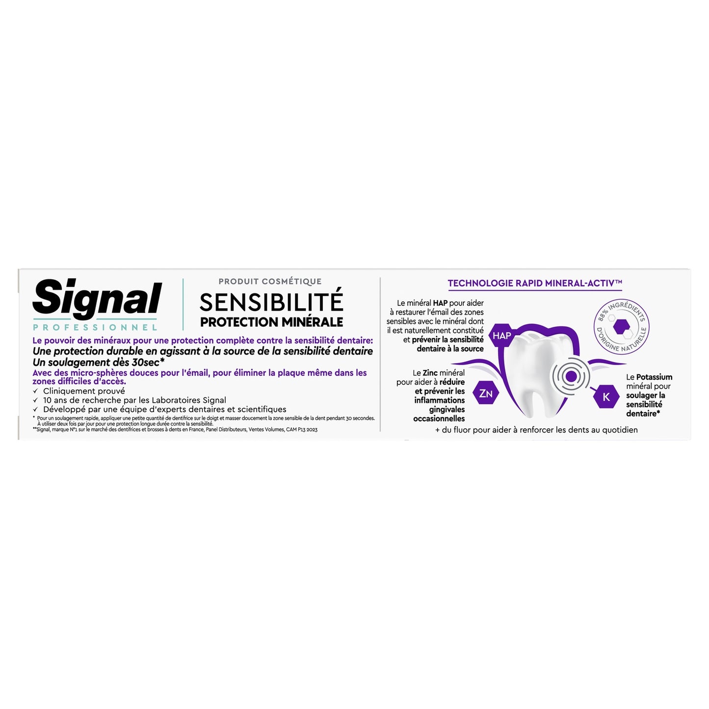 Dentifrice Sensibilité Protection Minérale Interdentaire SIGNAL