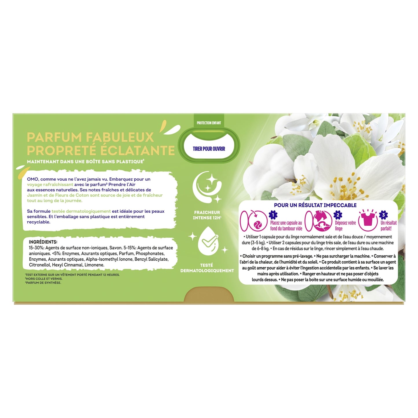 OMO Jasmine and Cotton Flower Laundry Detergent Capsules