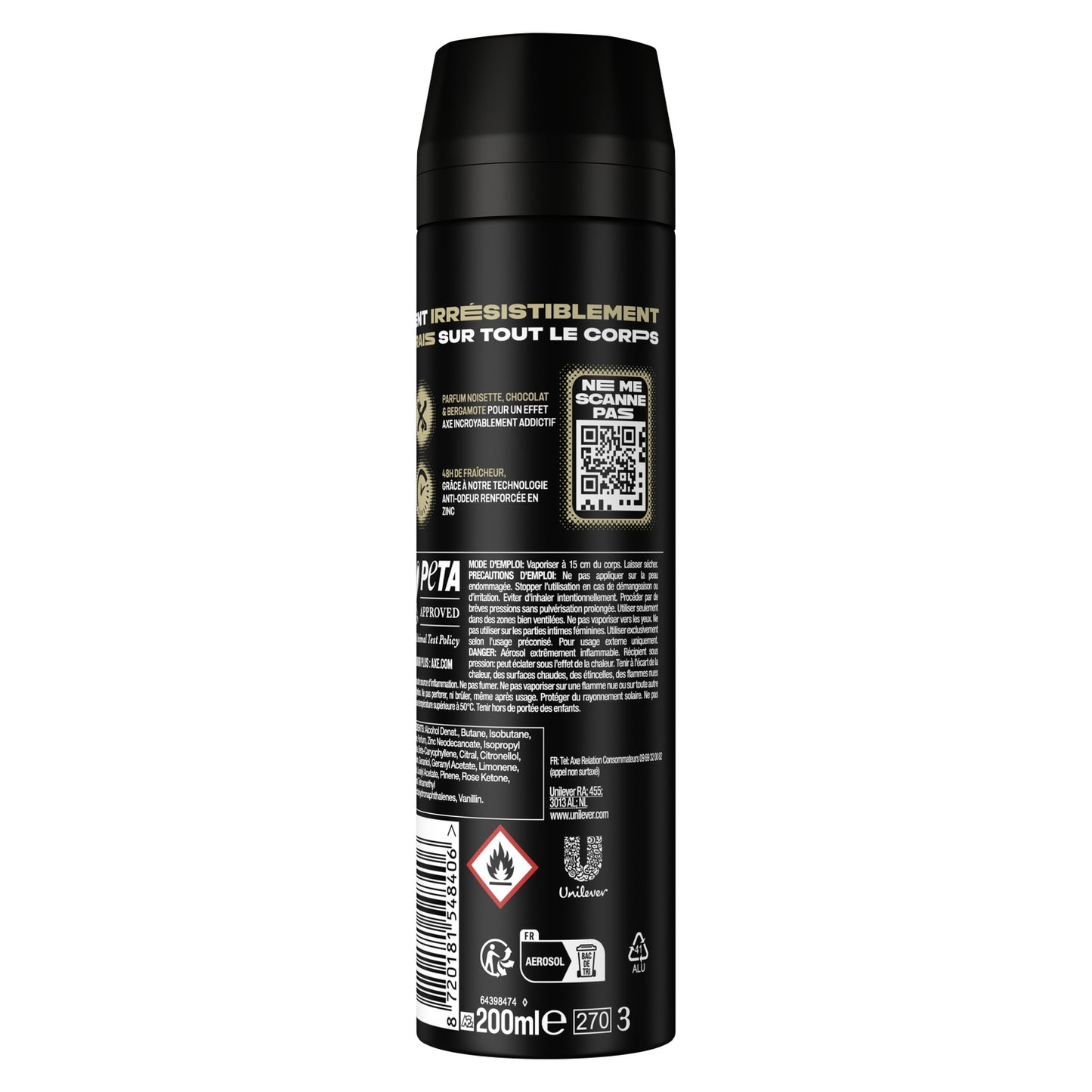 Déodorant Spray Homme Anti-Odeur Gold Caramel Billionaire 48h AXE