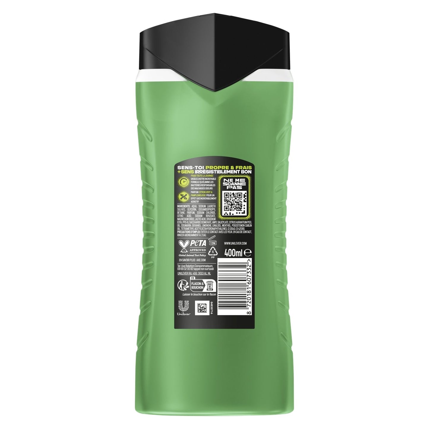 Gel Douche Homme Corps Cheveux Fraîcheur Parfum 24h Lendemain Difficile AXE
