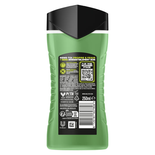 Gel douche Homme Corps Cheveux Visage Fraîcheur Parfum Agrumes Lendemain Difficile AXE