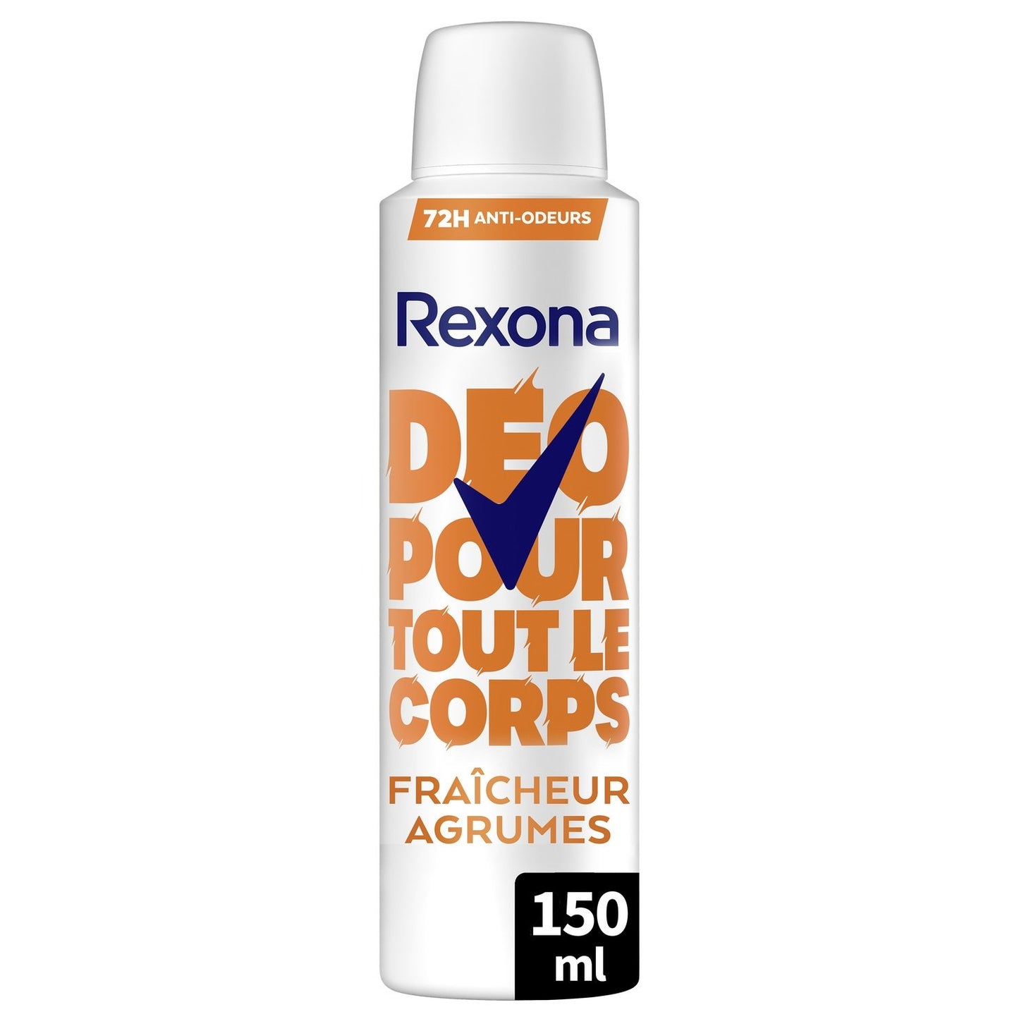 Déodorant Corps Fraîcheur Agrumes 0% Alcool REXONA le flacon de 150mL