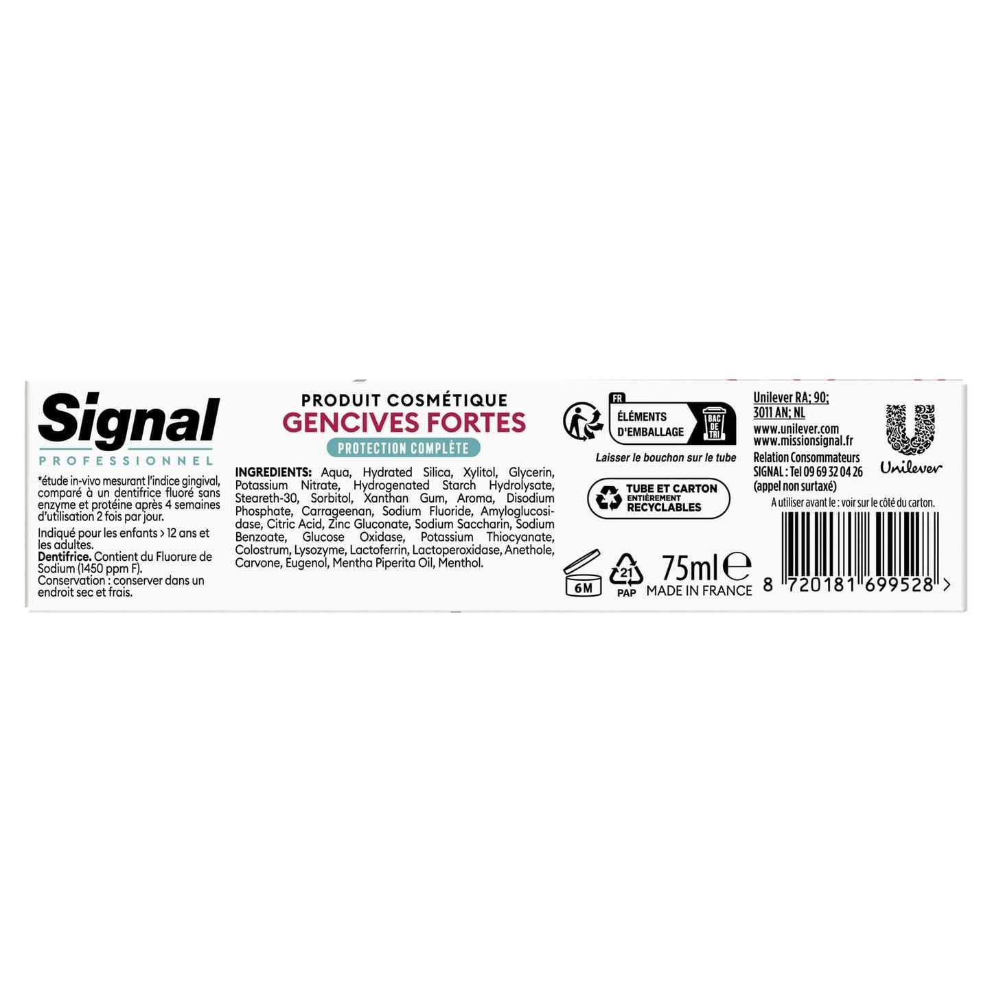 Dentifrice Gencives Fortes Protection Complète SIGNAL