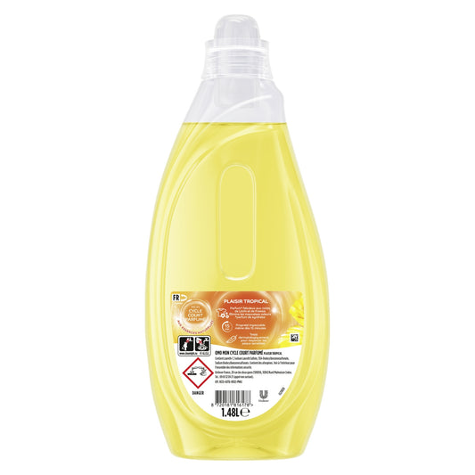 Lessive liquide Cycle Court Parfumé Plaisir Tropical Freesia Litchi OMO