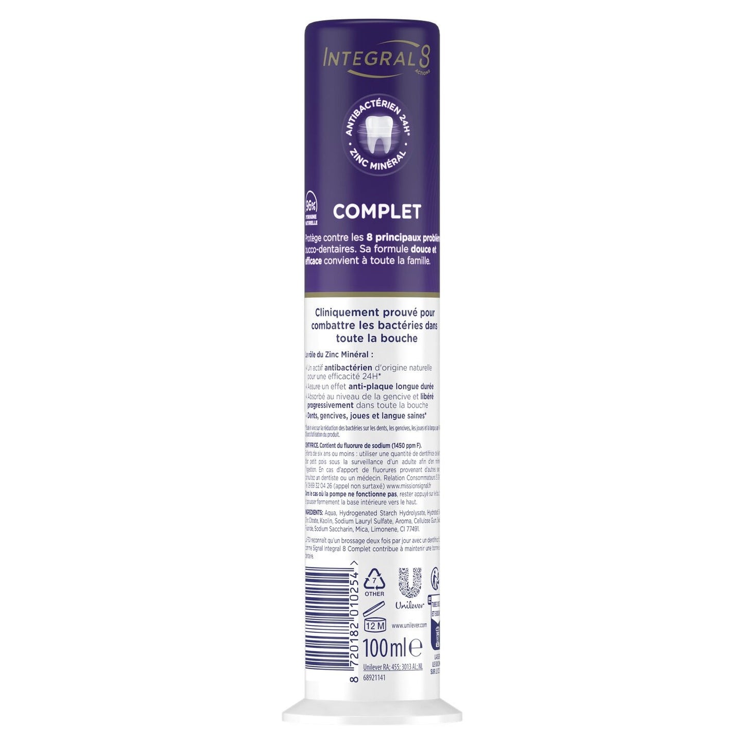 Dentifrice Integral 8 Complet SIGNAL