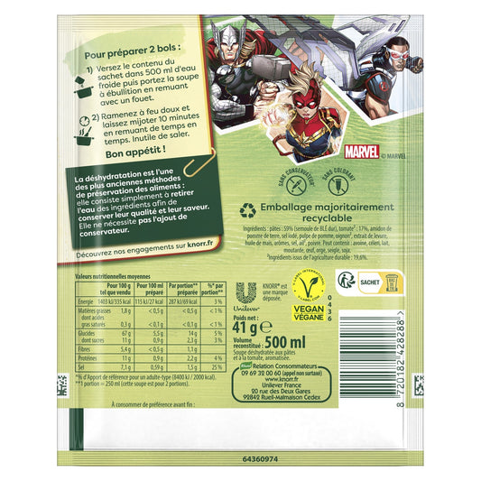 Soupe Déshydratée Avengers KNORR
