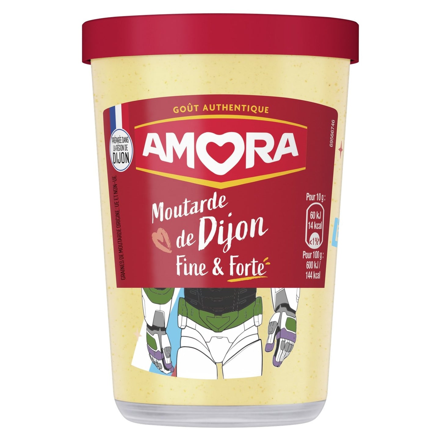 Moutarde Forte AMORA le pot de 185g