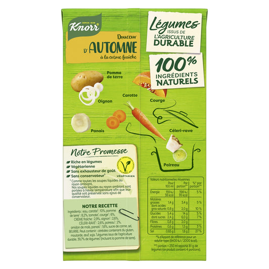 Soupe Liquide Douceur d'Automne à la Crème Fraîche KNORR