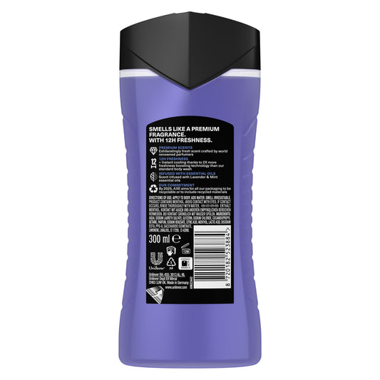 Gel Douche Homme Parfum Ambre & Menthe Blue Lavender AXE